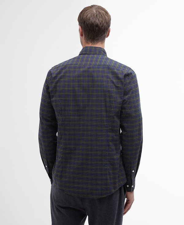 Barbour Lomond Tailored Fit Shirt Mørkeblå | BABO87853