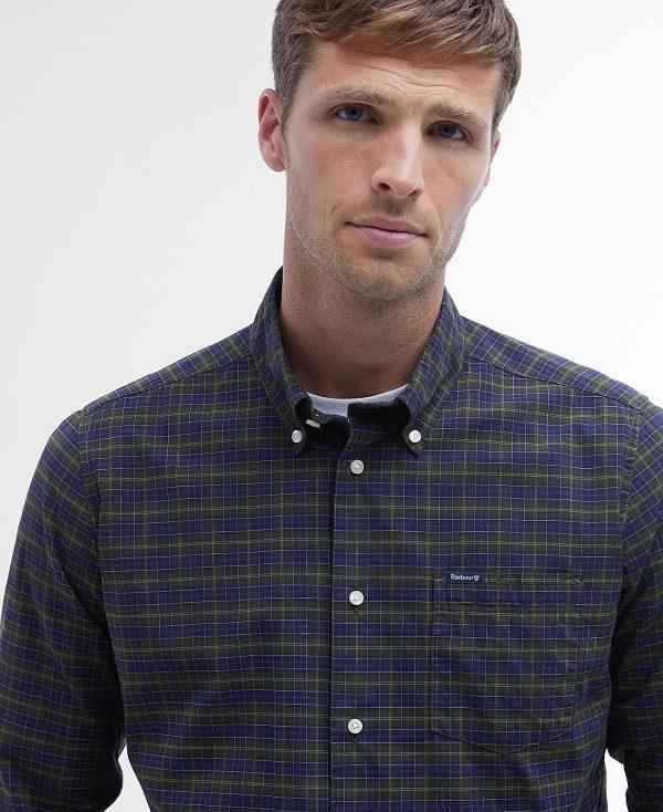 Barbour Lomond Tailored Fit Shirt Mørkeblå | BABO87853