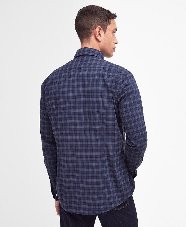 Barbour Lomond Tailored Fit Shirt Mørkeblå | BABO87856