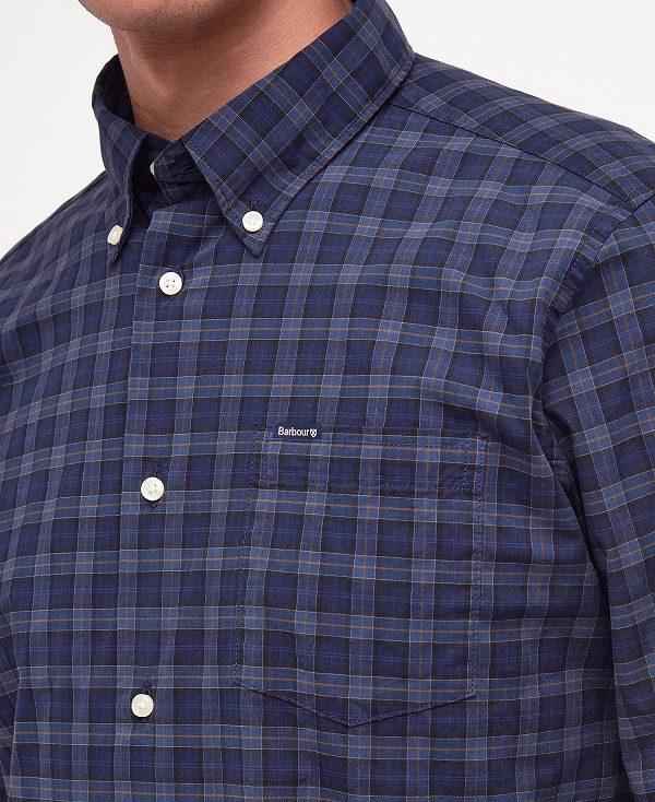 Barbour Lomond Tailored Fit Shirt Mørkeblå | BABO87856