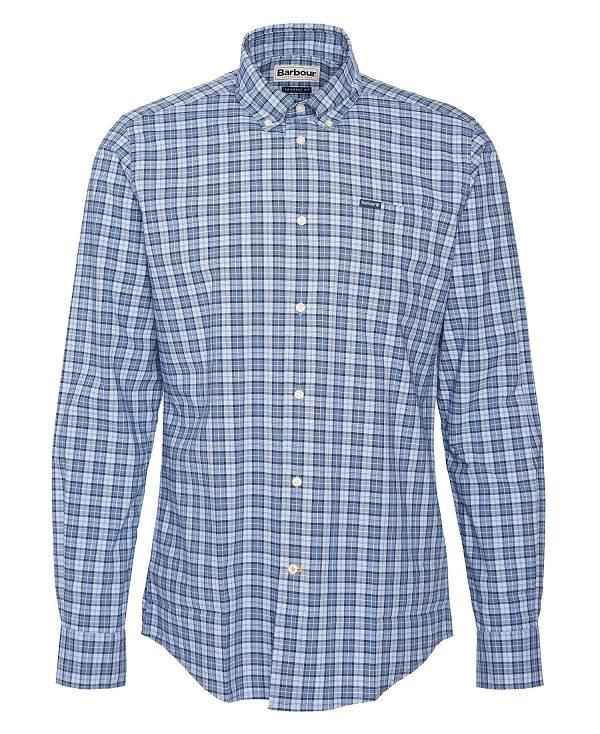 Barbour Lomond Tailored Long-sleeved Shirt Blå | BABO87720