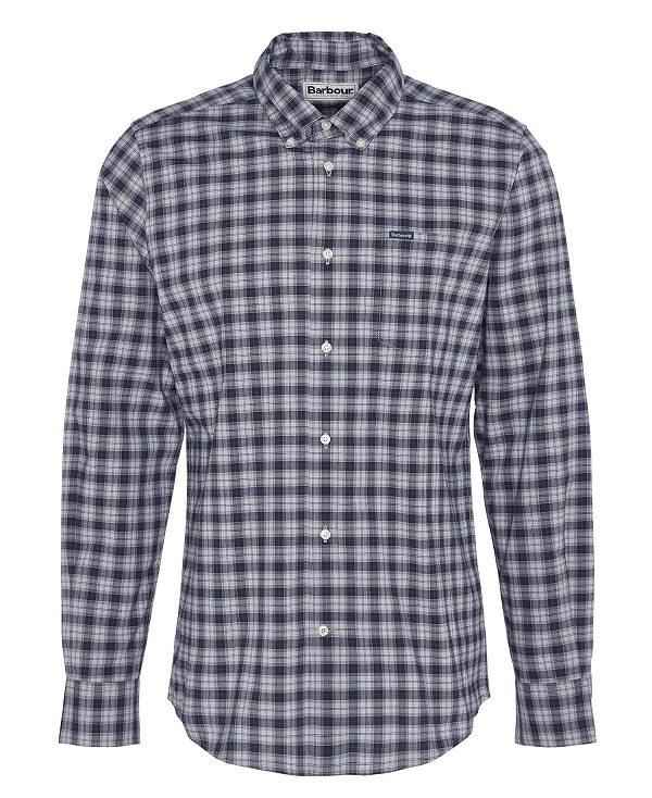 Barbour Lomond Tailored Long-sleeved Shirt Blå | BABO87854