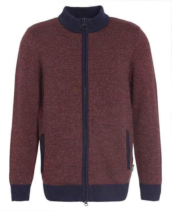 Barbour Longhirst Zip-up Jumper Mørkeblå | BABO88599