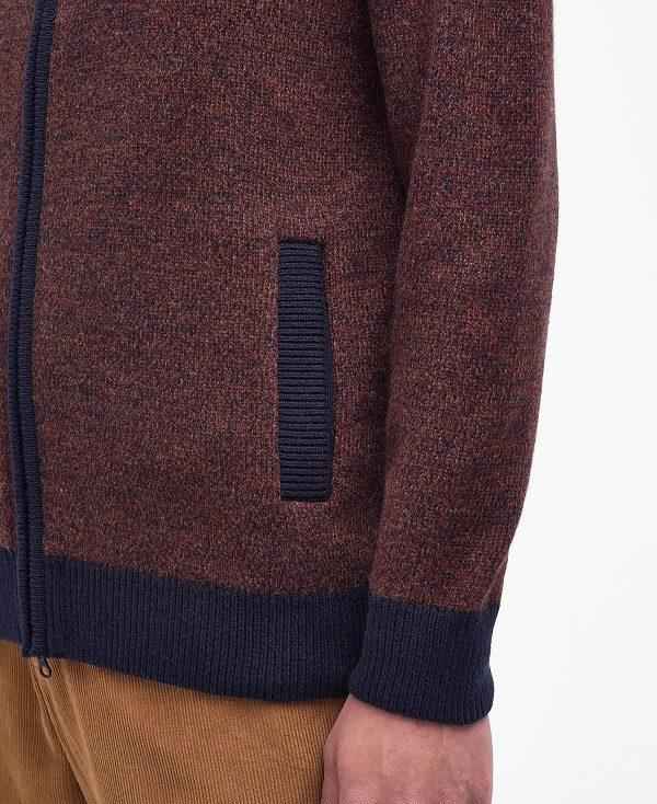 Barbour Longhirst Zip-up Jumper Mørkeblå | BABO88599