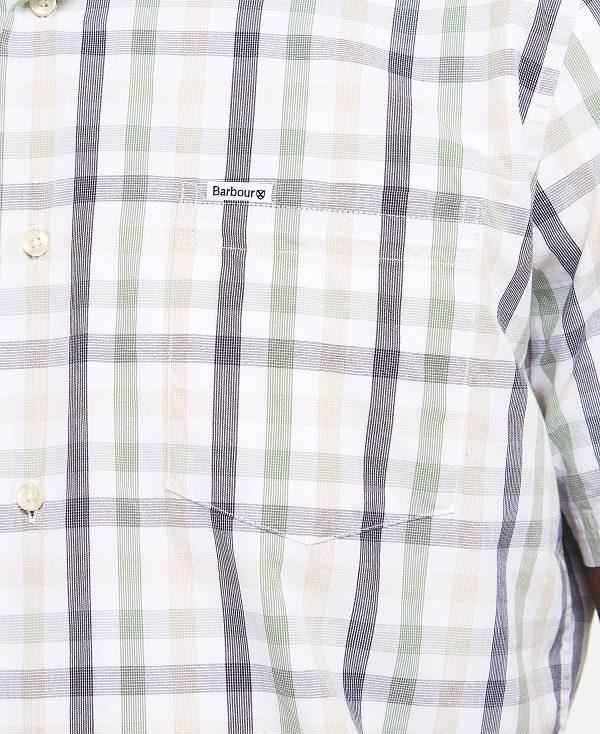 Barbour Longstone Tailored Short-sleeved Shirt Hvide | BABO87613