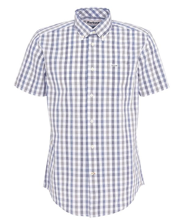 Barbour Longstone Tailored Short-sleeved Shirt Olivengrøn | BABO87739