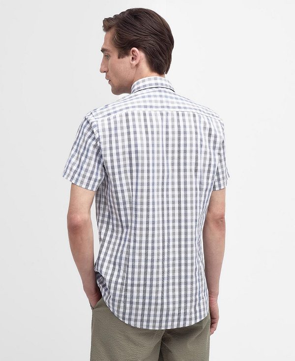 Barbour Longstone Tailored Short-sleeved Shirt Olivengrøn | BABO87739