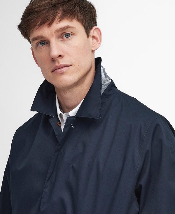 Barbour Lorden Waterproof Jacket Mørkeblå Blå Grå | BABO87423