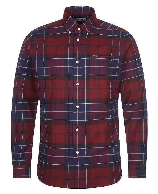 Barbour Lutsleigh Shirt Bordeaux | BABO87831