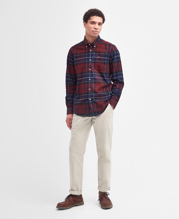 Barbour Lutsleigh Shirt Bordeaux | BABO87831