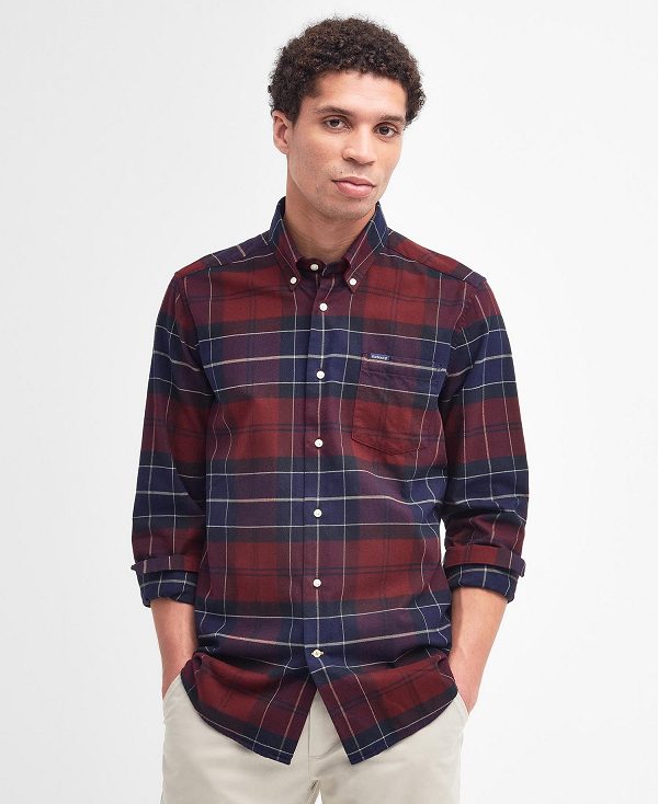 Barbour Lutsleigh Shirt Bordeaux | BABO87831