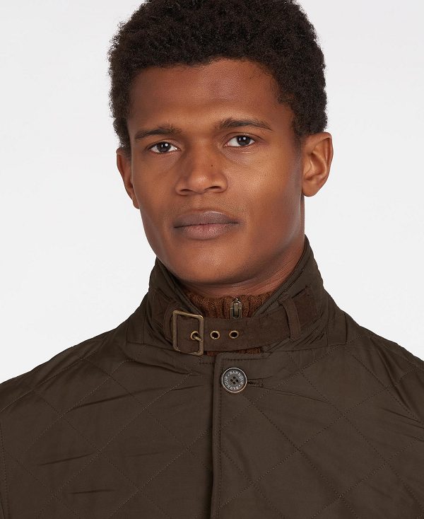 Barbour Lutz Quilted Jacket Olivengrøn | BABO87354