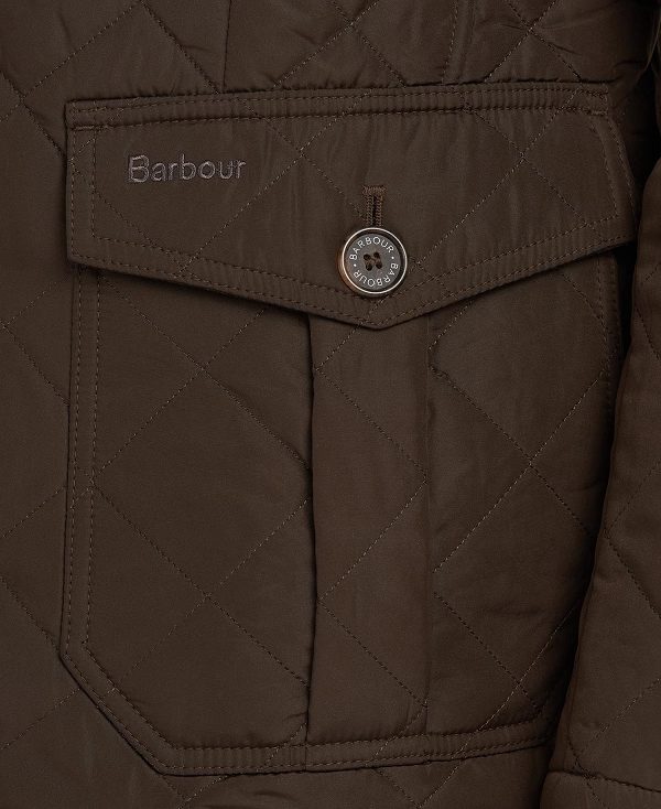 Barbour Lutz Quilted Jacket Olivengrøn | BABO87354