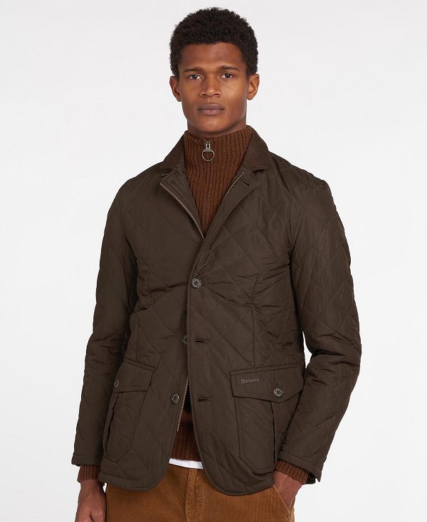 Barbour Lutz Quilted Jacket Olivengrøn | BABO87354