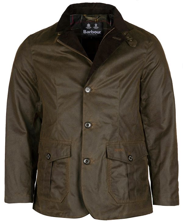 Barbour Lutz Wax Jacket Olivengrøn | BABO87237