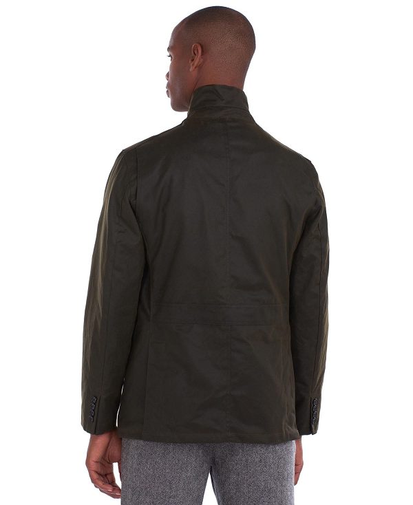 Barbour Lutz Wax Jacket Olivengrøn | BABO87237