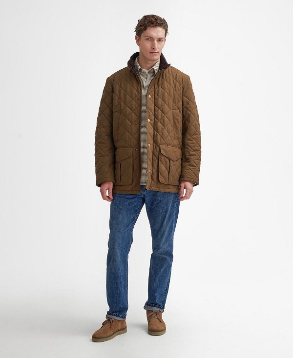 Barbour Lydford Tattersall Quilted Jacket Mørkebrune | BABO87363