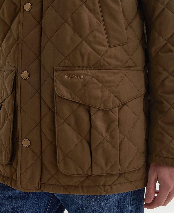 Barbour Lydford Tattersall Quilted Jacket Mørkebrune | BABO87363