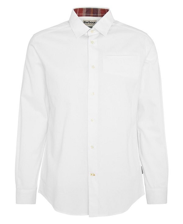 Barbour Lyle Tailored Shirt Hvide | BABO87677