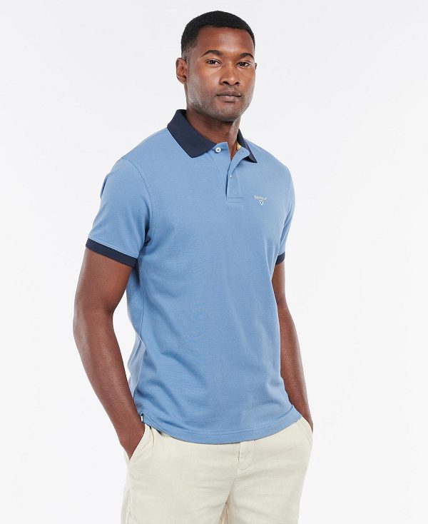 Barbour Lynton Polo Shirt Blå | BABO88018