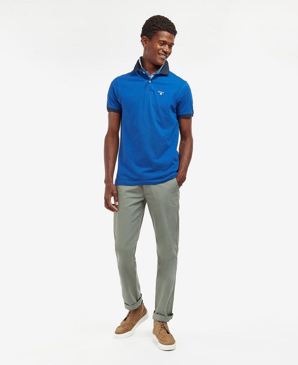 Barbour Lynton Polo Shirt Blå | BABO88026