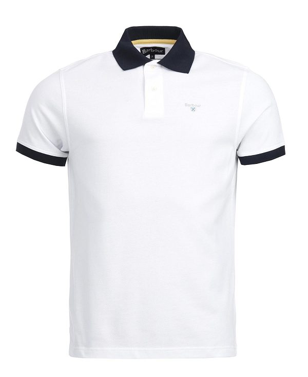 Barbour Lynton Polo Shirt Hvide | BABO88019