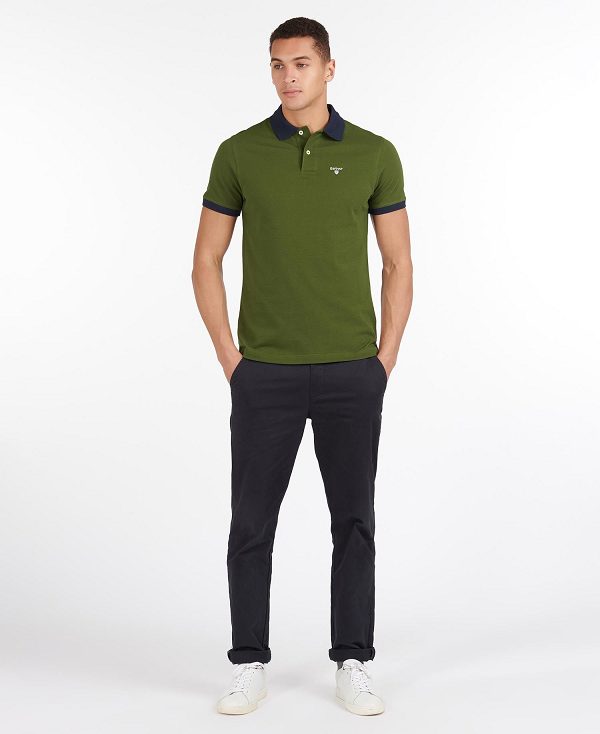 Barbour Lynton Polo Shirt Mintgrønne | BABO88043