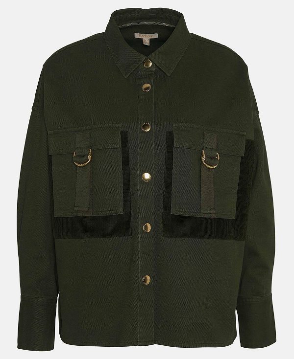 Barbour Malton Long-sleeved Utility Shirt Olivengrøn | BABO89521