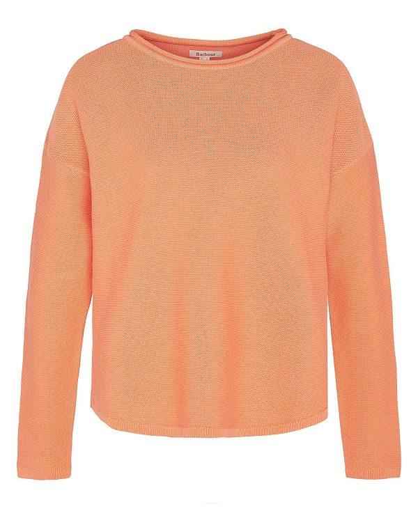 Barbour Marine Knitted Jumper Orange | BABO89681