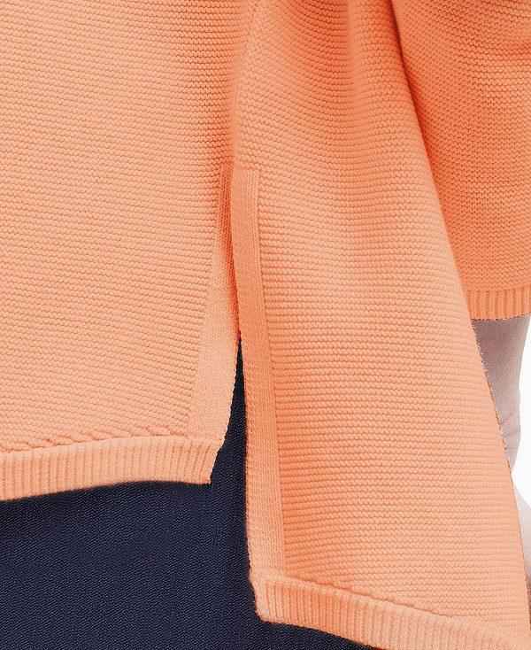 Barbour Marine Knitted Jumper Orange | BABO89681