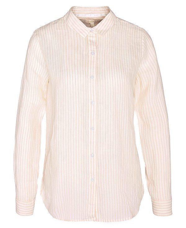 Barbour Marine Relaxed Long-sleeved Shirt Lyserød | BABO89478