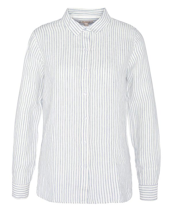 Barbour Marine Relaxed Long-sleeved Shirt Blå | BABO89482