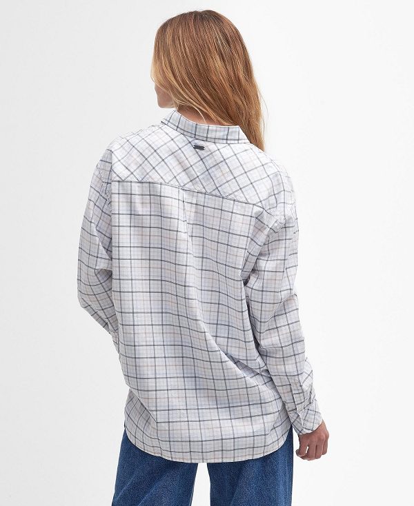 Barbour Mariner Check Relaxed Long-sleeved Shirt Flerfarvede | BABO89492