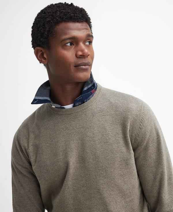 Barbour Marlow Crew Neck Jumper Beige | BABO88691