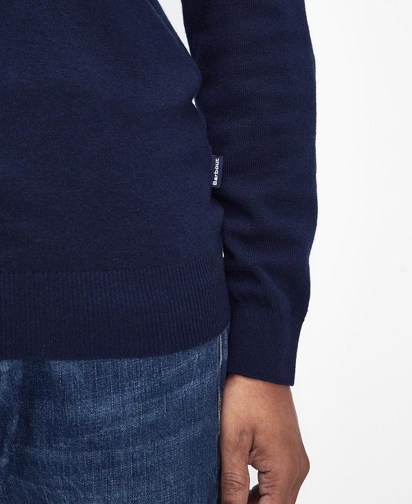 Barbour Marlow Crew Neck Jumper Mørkeblå | BABO88678