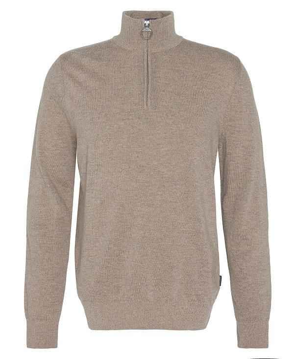 Barbour Marlow Half-zip Jumper Beige | BABO88670