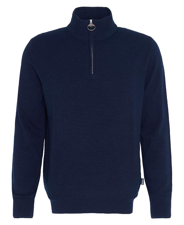 Barbour Marlow Half-zip Jumper Mørkeblå | BABO88672