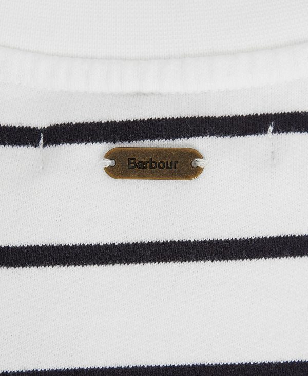 Barbour Marnie Striped Sweatshirt Mørkeblå | BABO89804