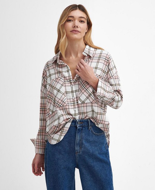 Barbour Marnie Tartan Long-sleeved Shirt Lyserød | BABO89511