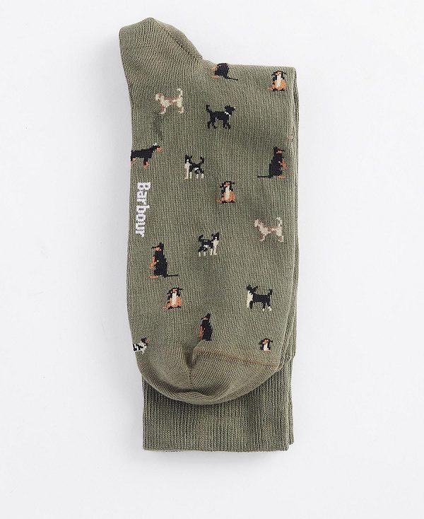 Barbour Mavin Socks Olivengrøn | BABO89125