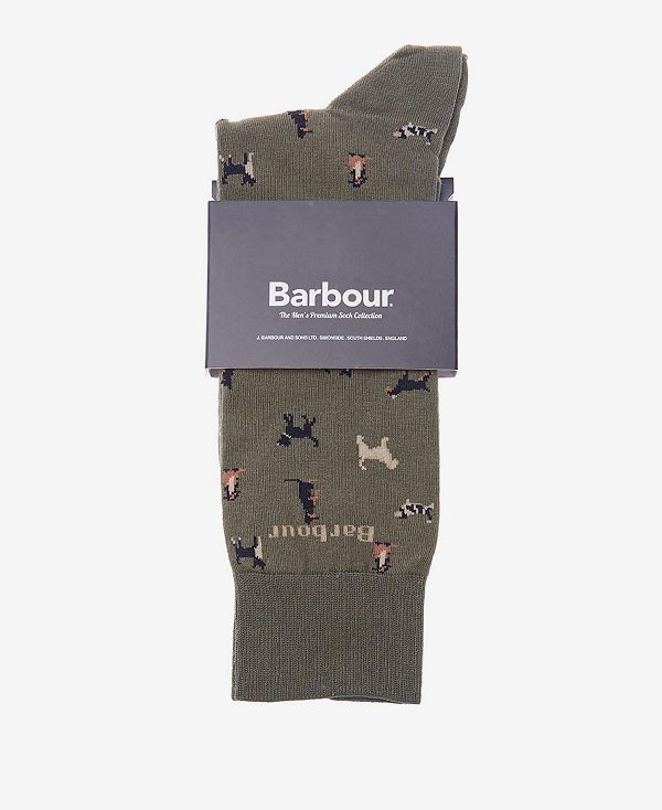 Barbour Mavin Socks Olivengrøn | BABO89125