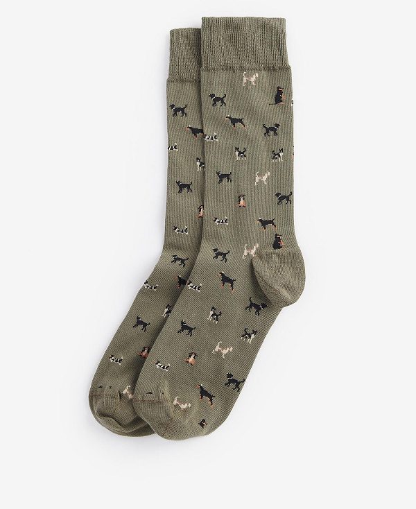 Barbour Mavin Socks Olivengrøn | BABO89125