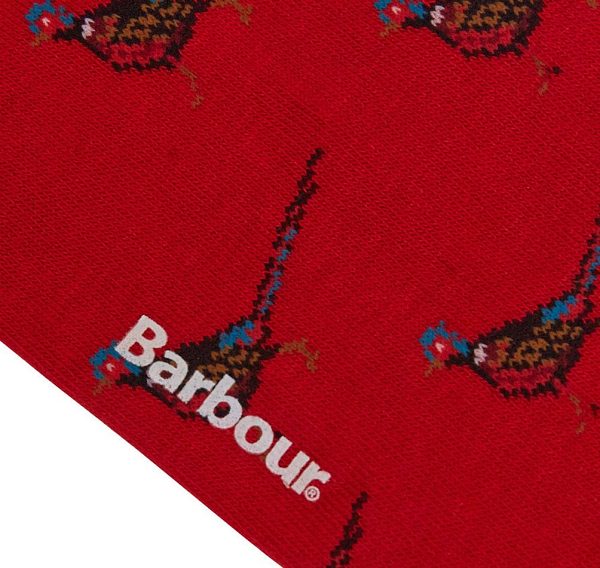 Barbour Mavin Socks Rød | BABO89133