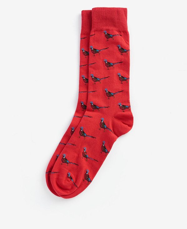 Barbour Mavin Socks Rød | BABO89133