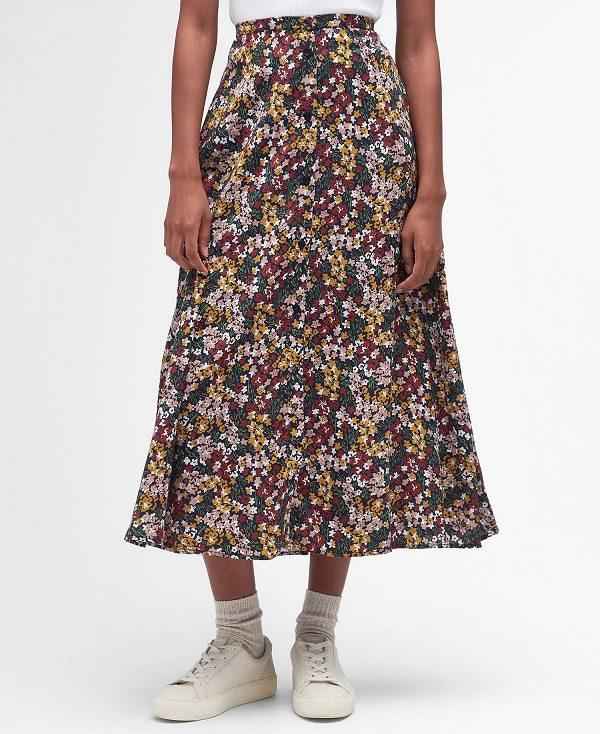 Barbour Mayfield Midi Skirt Flerfarvede | BABO89584