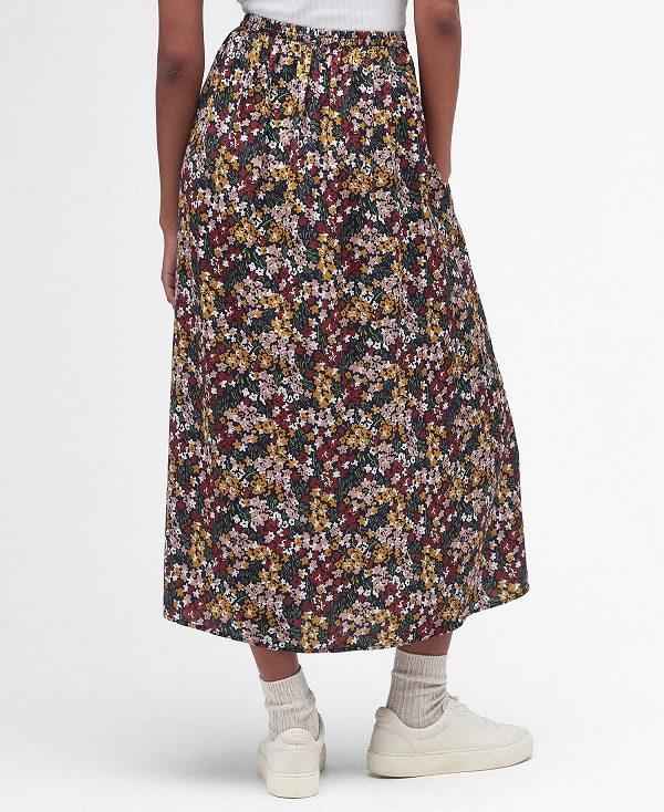 Barbour Mayfield Midi Skirt Flerfarvede | BABO89584