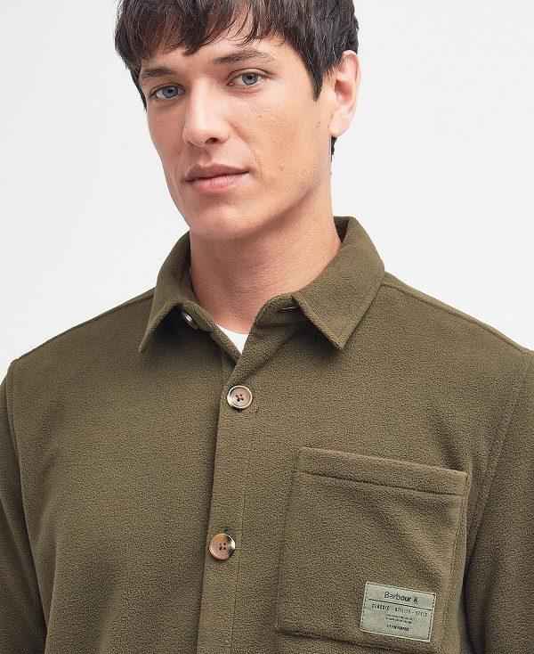 Barbour Microfleece Overshirt Olivengrøn | BABO87959