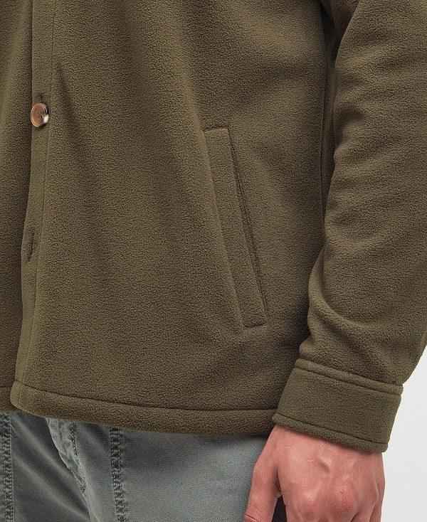 Barbour Microfleece Overshirt Olivengrøn | BABO87959