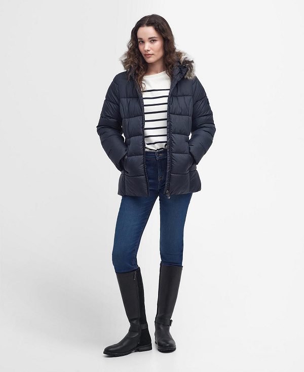 Barbour Midhurst Quilted Jacket Mørkeblå | BABO89323