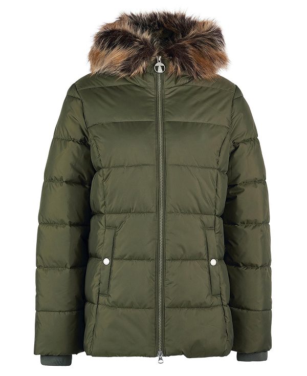 Barbour Midhurst Quilted Jacket Olivengrøn | BABO89331